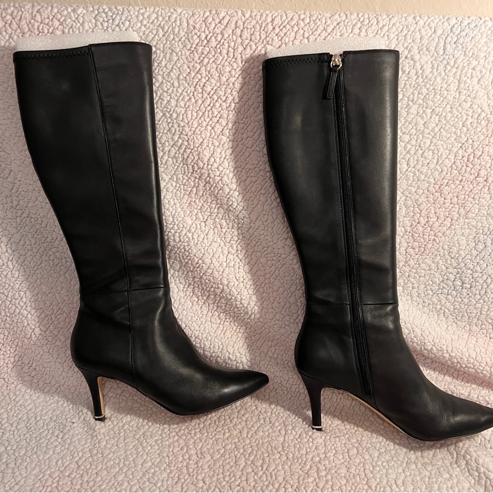 White House Black Market Lynn Knee-High Boots Size 8M Black Slightly Used